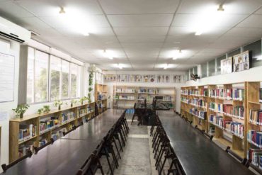Thư viện tại Cơ sở Hòa Bình của trường ĐHQT Hồng Bàng