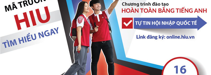 Chương trình đào tạo hoàn toàn bằng tiếng Anh của HIU