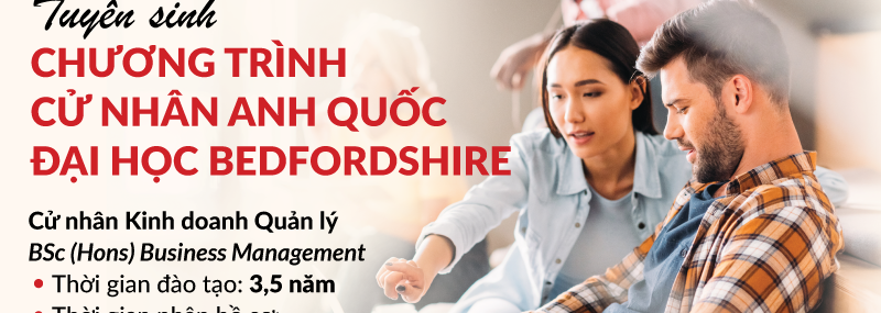 HIU tuyển sinh chương trình cử nhân Anh Quốc Đại học Bedfordshire