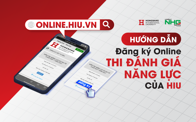 Hướng dẫn đăng ký online thi đánh giá năng lực của HIU