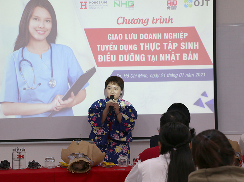 The HIUer students of the Faculty of Nursing are favorably employed by enterprises for Japanese Internship