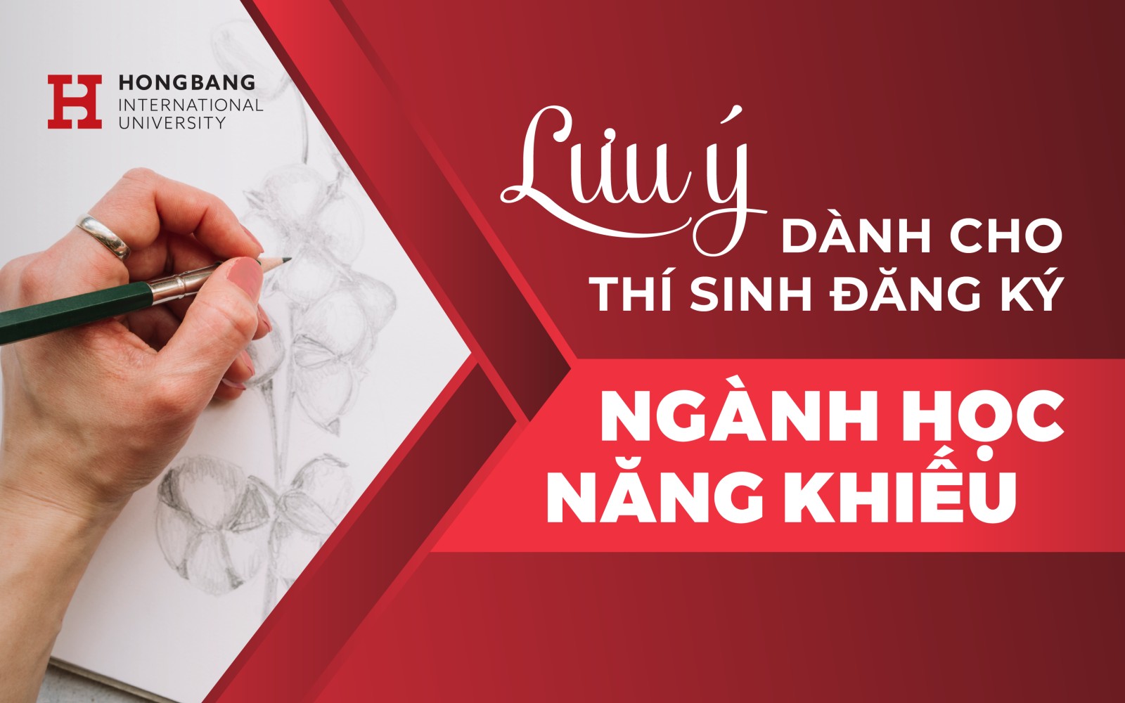Lưu ý dành cho ngành học năng khiếu tại HIU