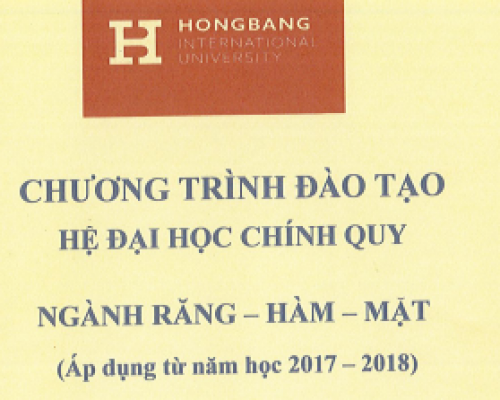 Chương trình đào tạo Hệ đại học chính quy – Ngành Răng Hàm Mặt