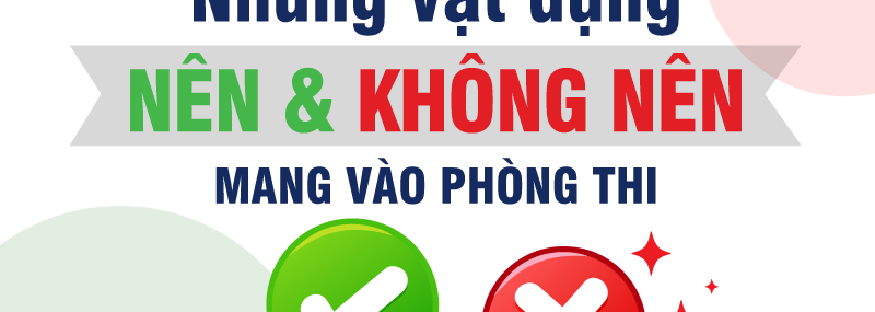 Vật dụng mang vào phòng thi