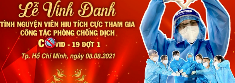 HIU tổ chức lễ vinh danh tình nguyện viên tích cực tham gia công tác chống dịch Covid-19