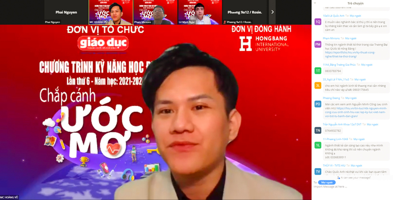 Gặp mặt online tư vấn kỹ năng học đường