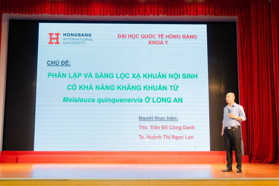 ThS. Trần Đỗ Công Danh: “Phân lập và sàng lọc vi khuẩn nội sinh có khả năng kháng khuẩn từ Melaleuca quinquenervia ở Long An”