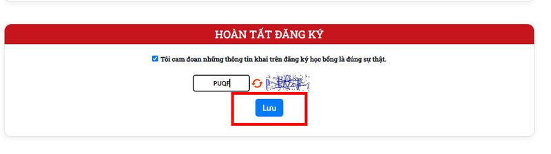 Bước 7: Lưu thông tin