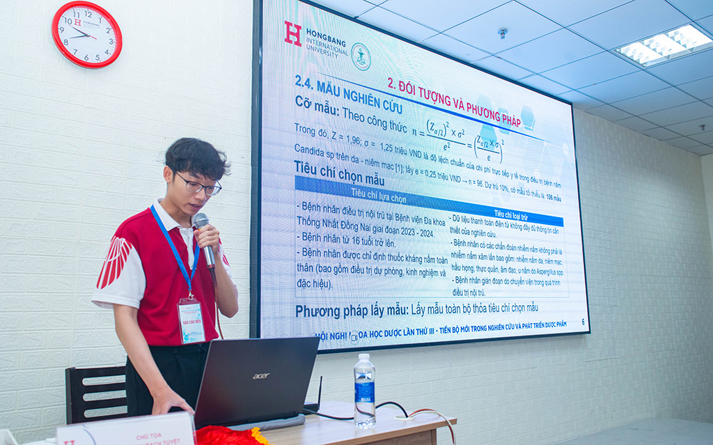 Các sinh viên Khoa Dược Trường Đại học Quốc tế Hồng Bàng trong vai trò tác giả nghiên cứu