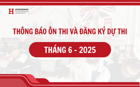 Thông báo ôn thi và đăng ký thi tháng 6.2025