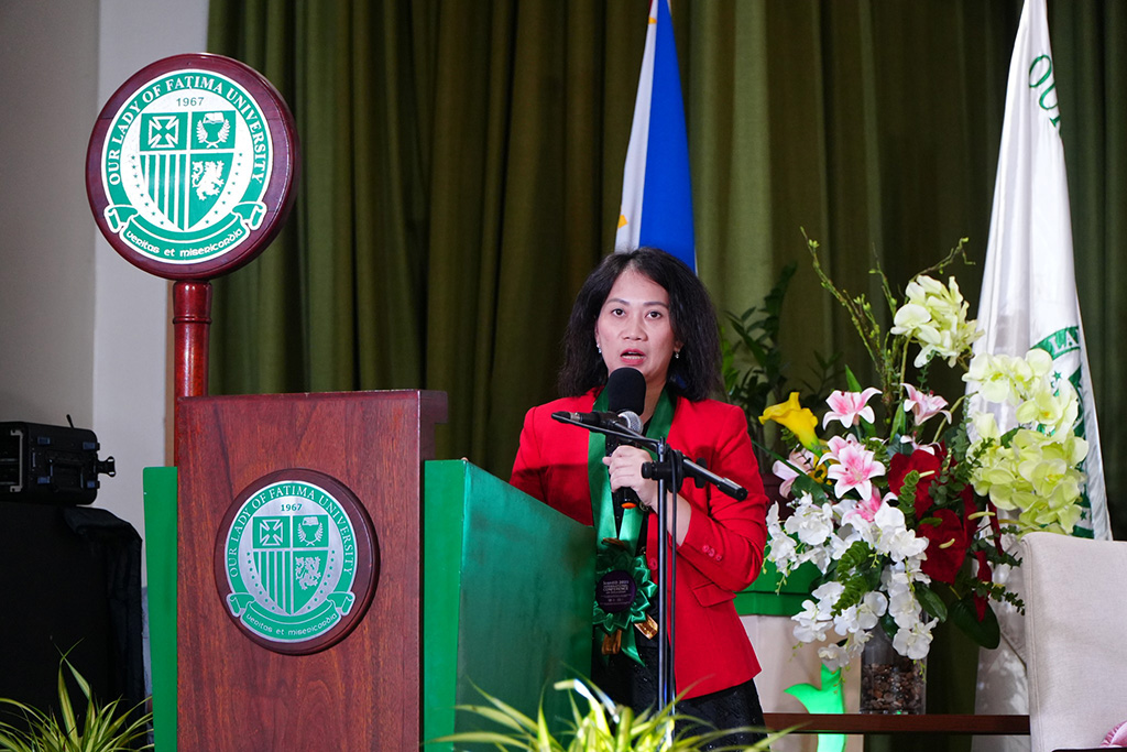 PGS.TS.DS Nguyễn Thị Thu Thủy – Phó Hiệu trưởng phát biểu tại Hội nghị quốc tế iconED 2025