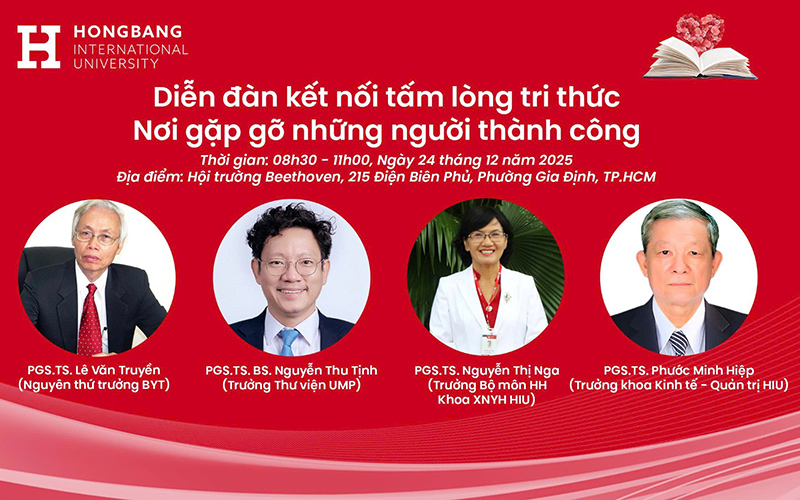 HIU tổ chức Diễn đàn “Kết nối tấm lòng tri thức – Nơi gặp gỡ những người thành công”